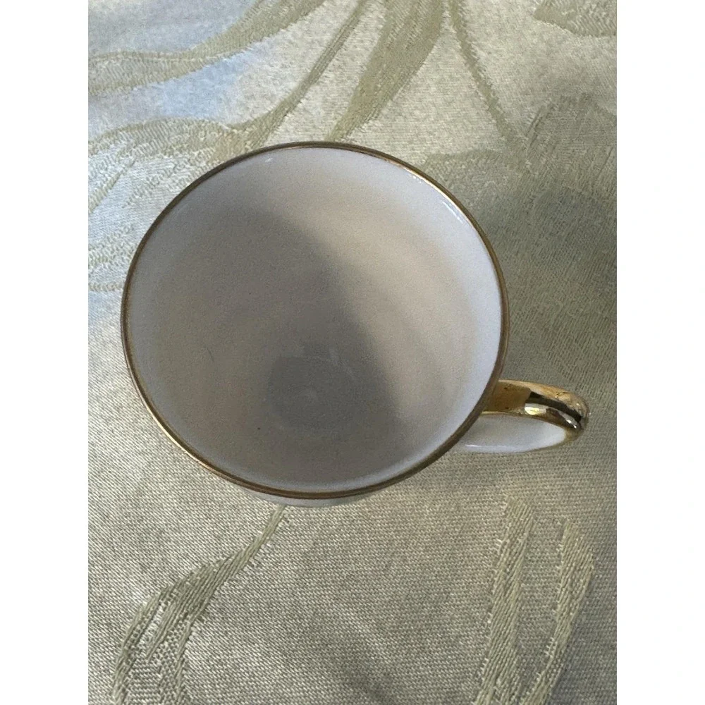 Antique Bavaria Germany Porcelain Coffee Chocolate Scenic Gold Trim 3 Pc 1920s